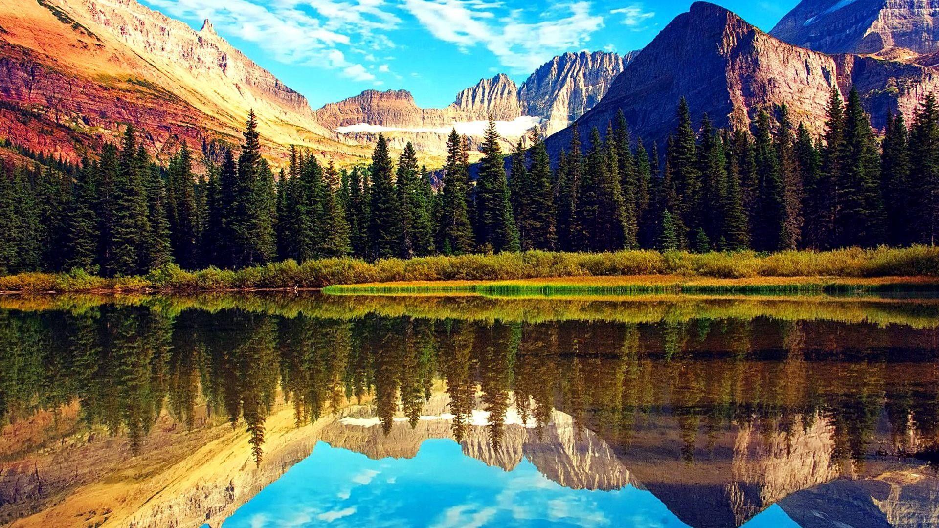 Scenic Montana mountains landscape serving as the website background